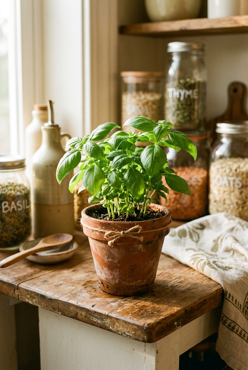 Plants on Kitchen Shelves: Yes, But Do It Right