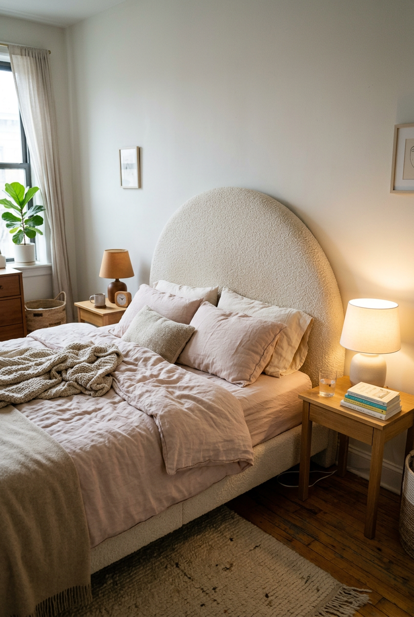 Bouclé in the Bedroom — This Is Where It Gets Really Good