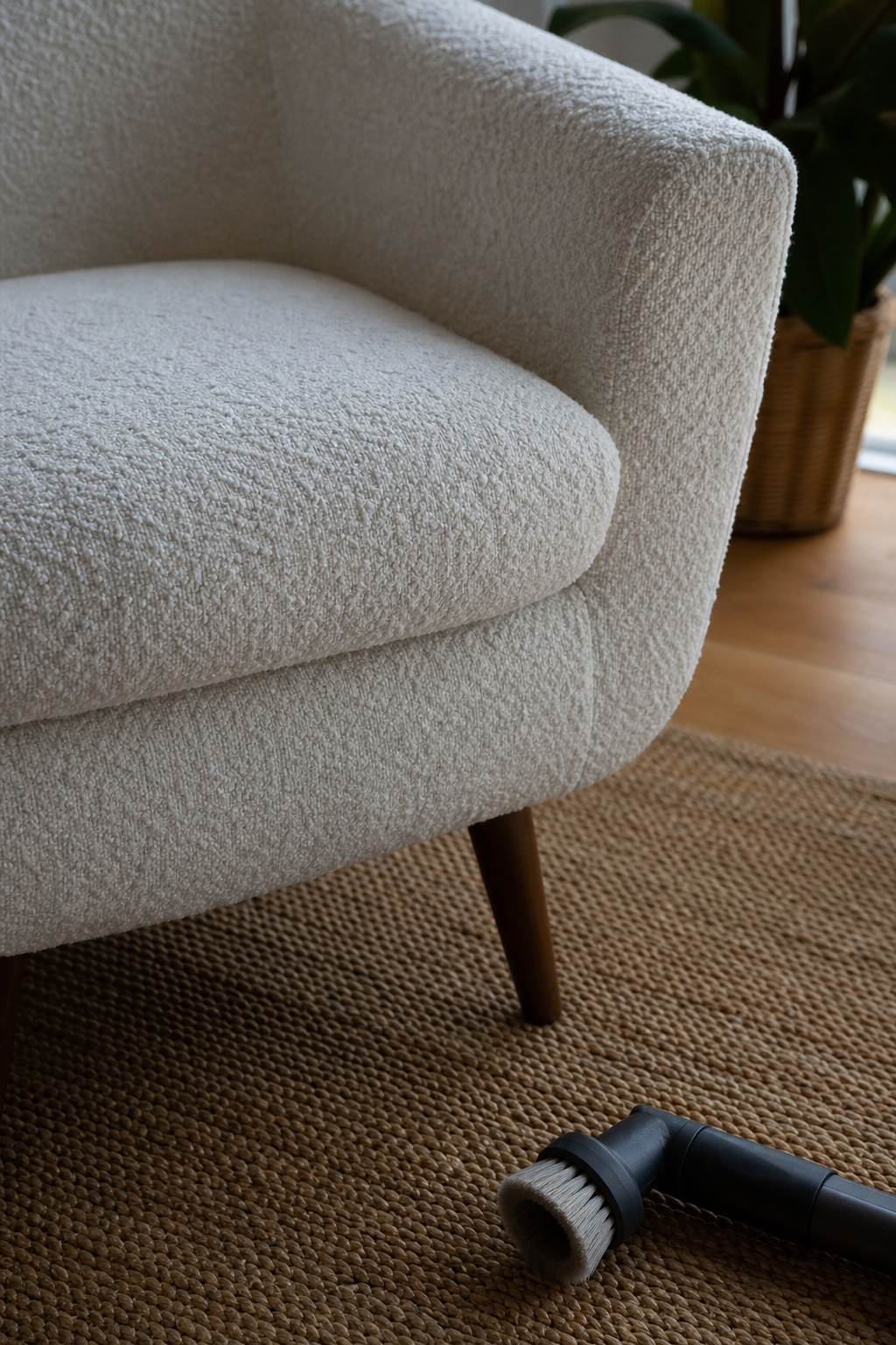 Keeping Bouclé Clean (Because Life Is Real)