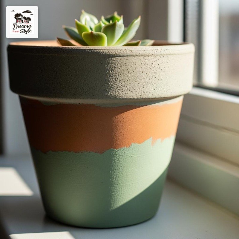 A Custom Painted Terracotta Pot Collection for Your Windowsill