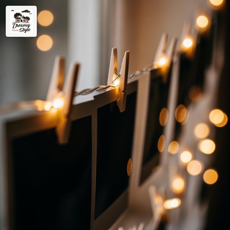 Fairy Light Photo Walls That Actually Look Good