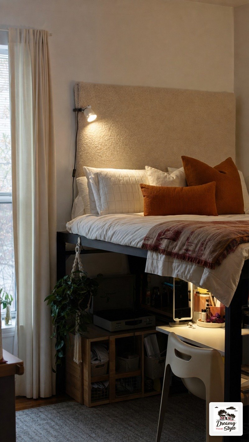 A DIY Fabric Headboard That Commands the Whole Room