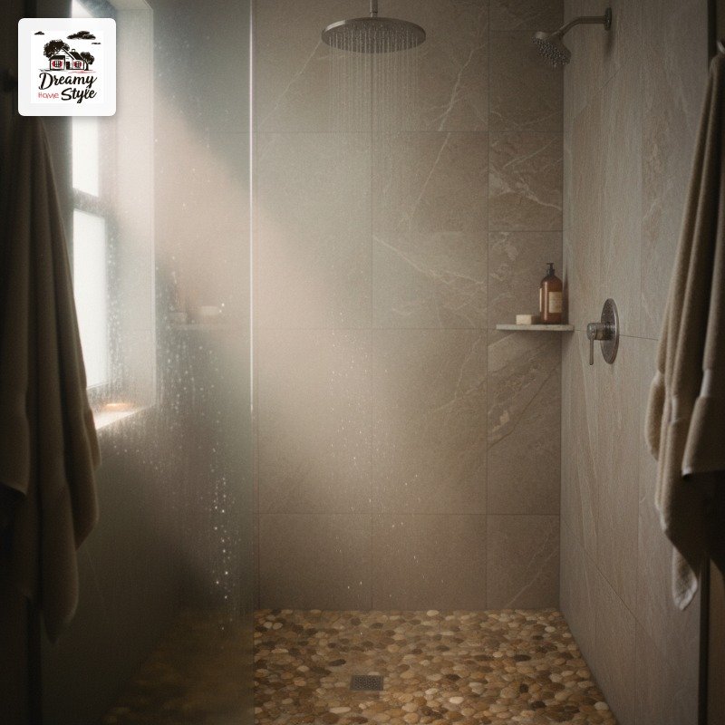 Stone and Pebble Textures That Make Shower Floors Feel Luxurious