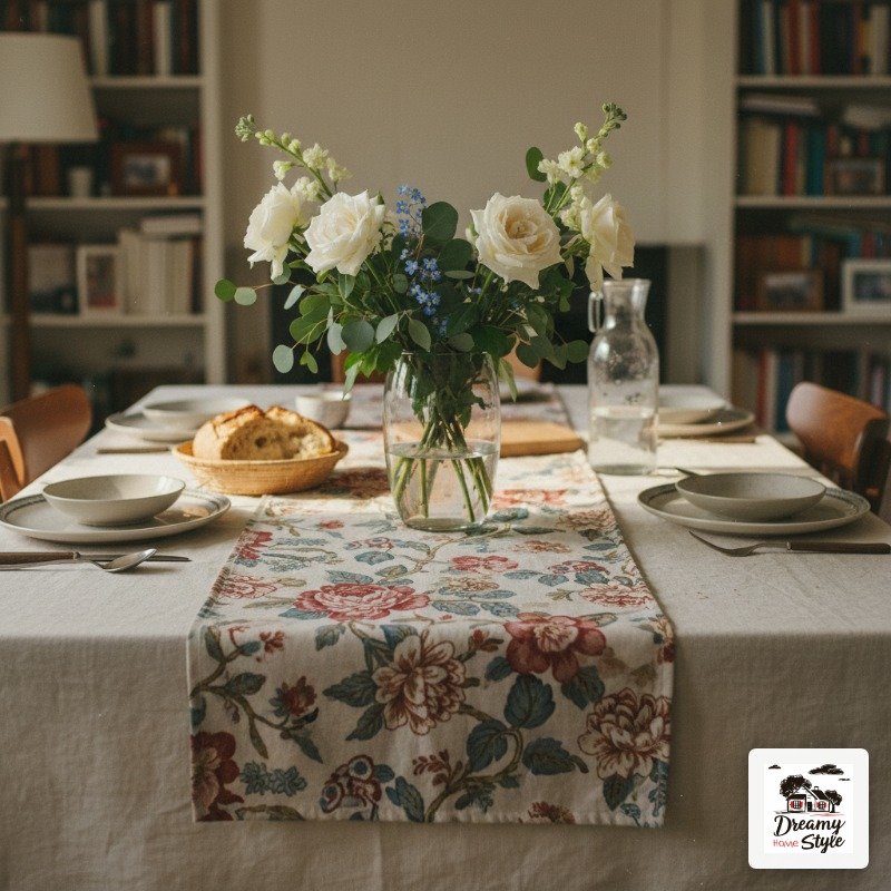 Floral Fabric: Curtains, Table Runners, and the Bedding Question