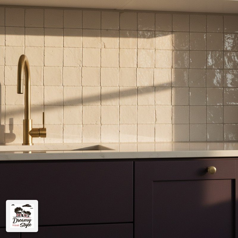 Backsplash Ideas That Don't Fight the Aubergine