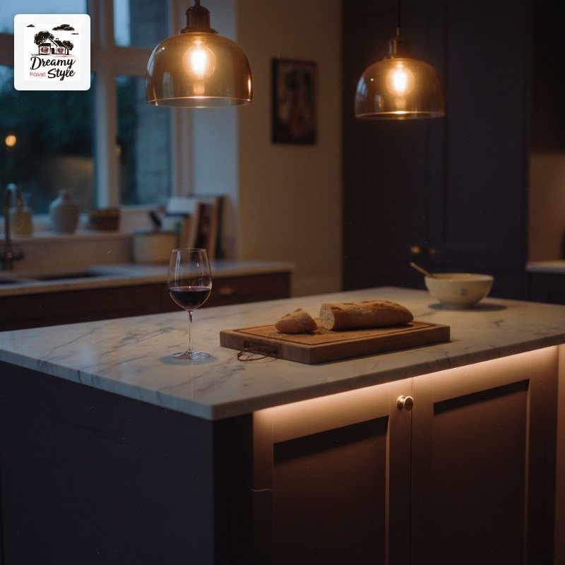 Lighting Your Aubergine Kitchen So It Actually Glows