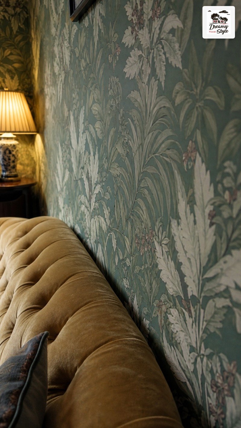 Botanical Wallpaper on One Wall: Maximum Drama, Minimum Commitment