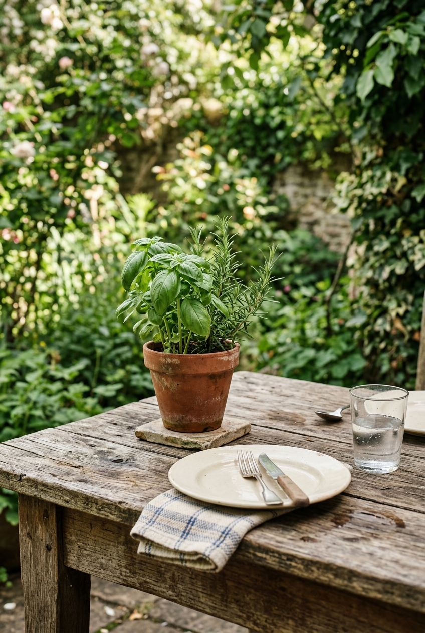 Plants Around the Table Change the Whole Feeling