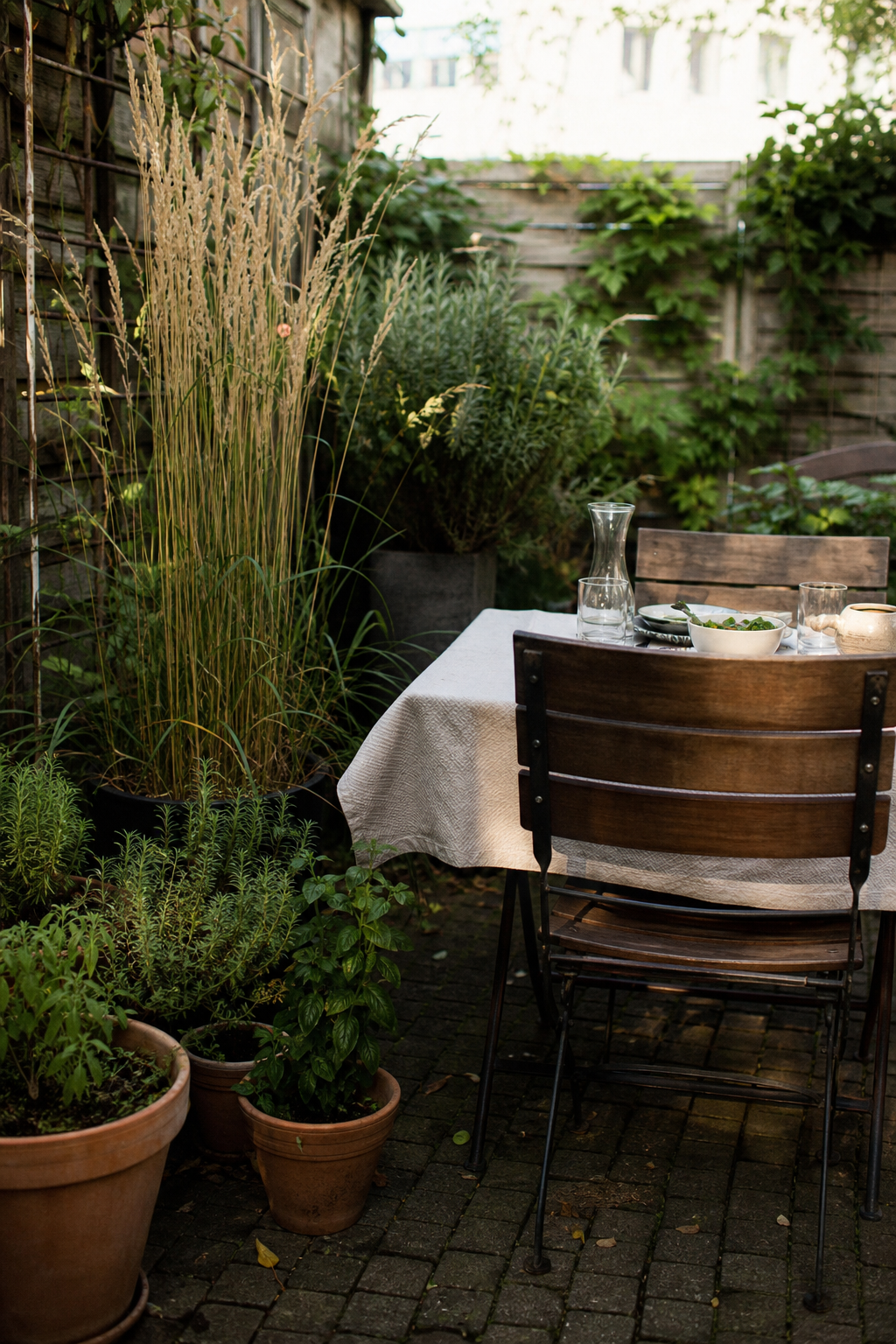 Plants Around the Table Change the Whole Feeling