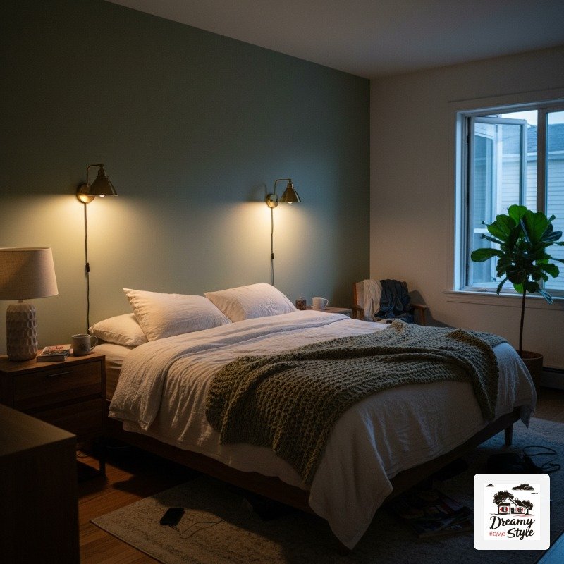 How Lighting Changes Everything on a Sage Green Wall