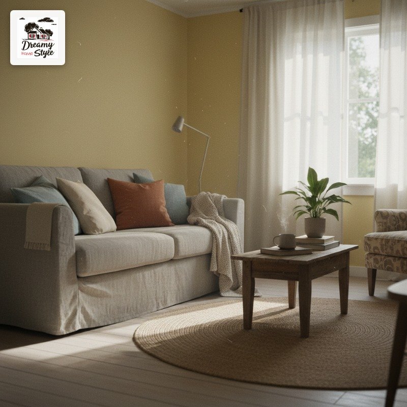 Butter Yellow + Soft Gray + Washed Linen