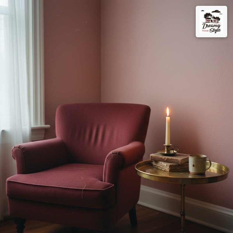 Deep Burgundy + Blush Pink + Warm Brass