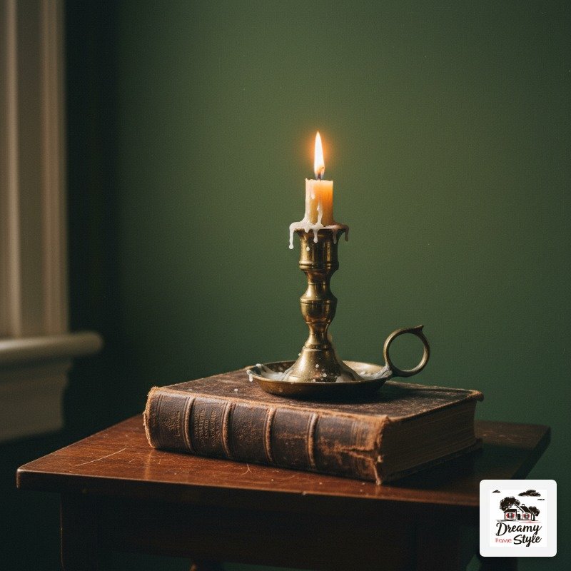 Deep Forest Green + Cognac Leather + Aged Brass
