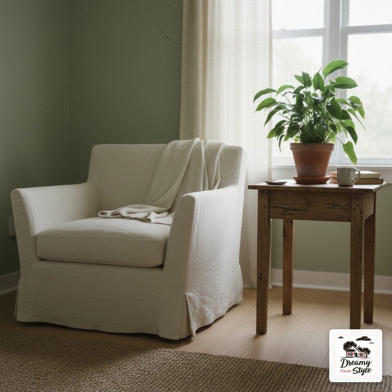 Sage Green + Warm Linen + Weathered Wood