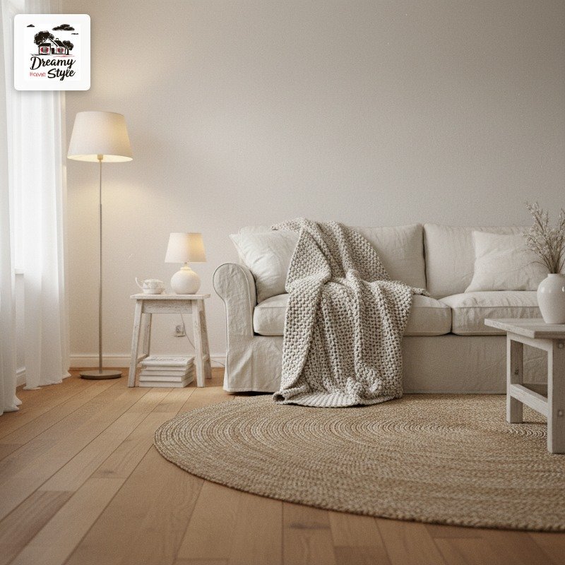 All-White With Warm Wood and Texture Layers