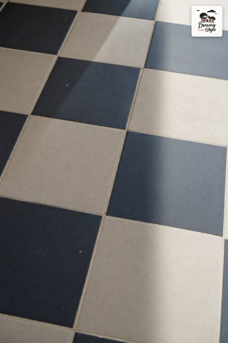 Navy and White Checkerboard for a Nautical-Adjacent Vibe
