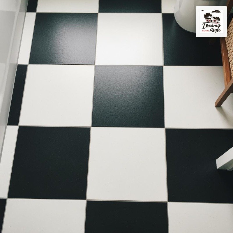 The Oversized Statement: Twelve-Inch Checkerboard Squares