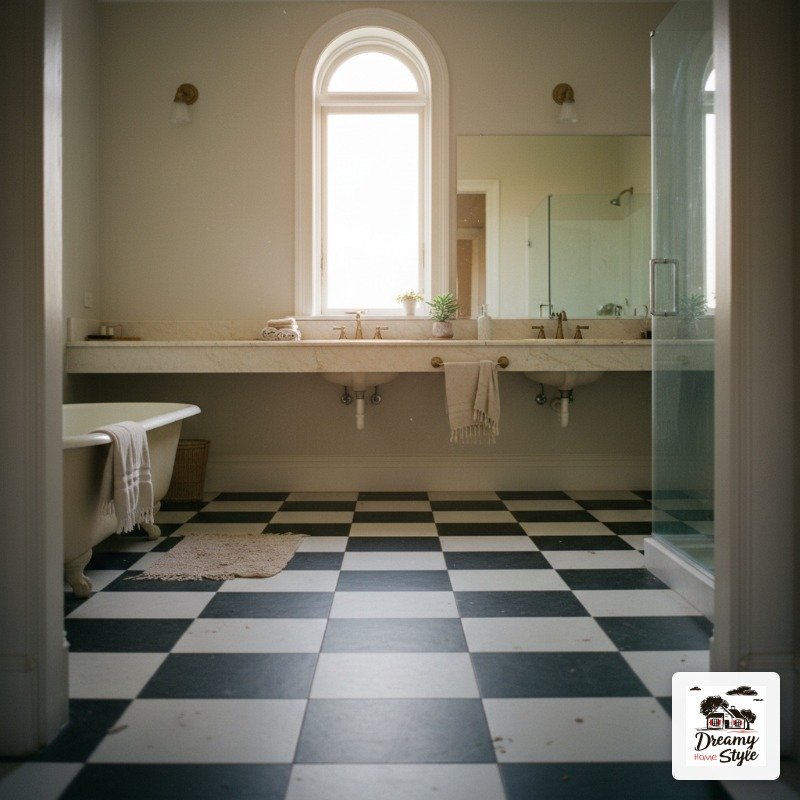 The Oversized Statement: Twelve-Inch Checkerboard Squares