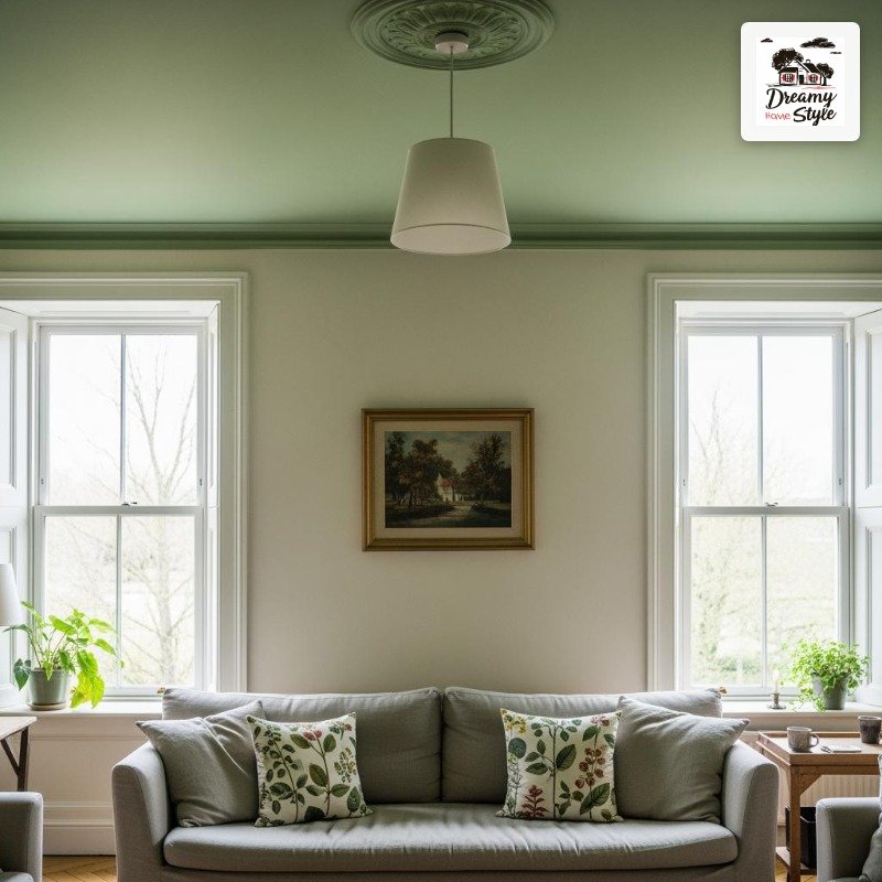 Painted Ceilings in Green: The Move That Makes the Room Feel Like a Canopy