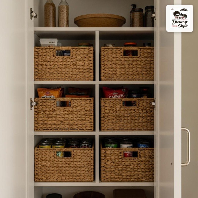 Pull-Out Baskets for the Deep Shelves