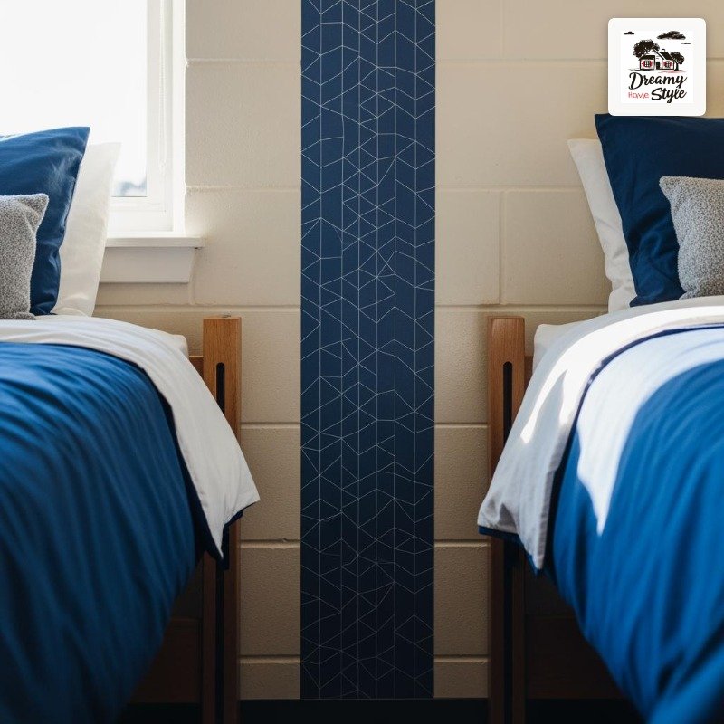 Try a Blue Removable Peel-and-Stick Wallpaper Accent Strip