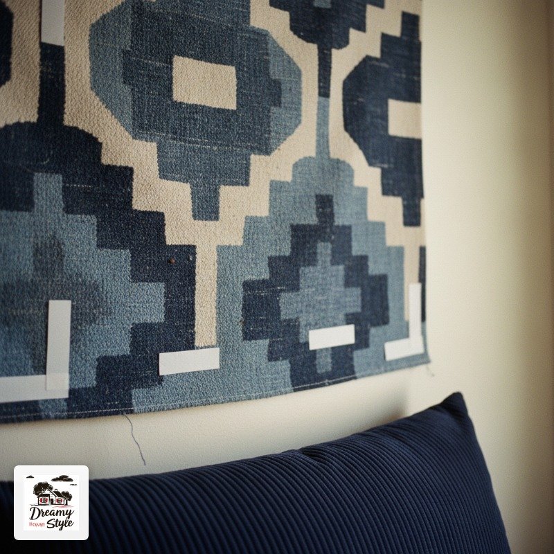Use a Blue Tapestry to Deal With Those Blank Institutional Walls