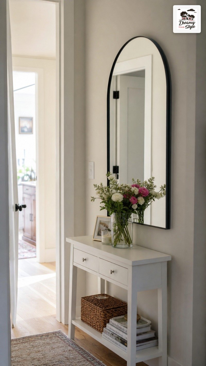 Using Mirrors to Make a Tiny Entryway Feel Less Claustrophobic