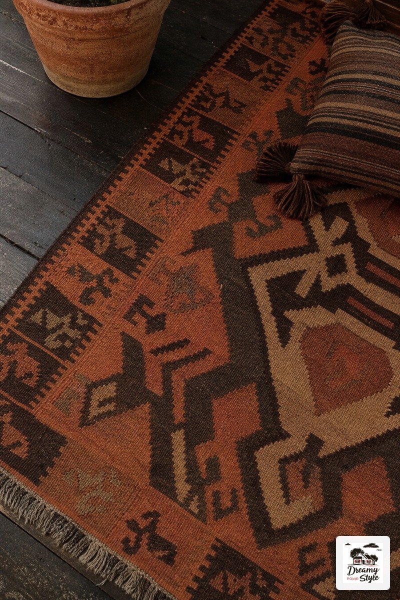 Persian and Kilim Rugs Do the Heavy Lifting