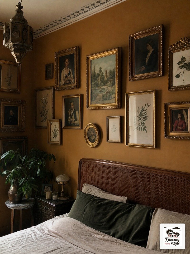 Vintage Wall Art Hits Different in a Dark Room
