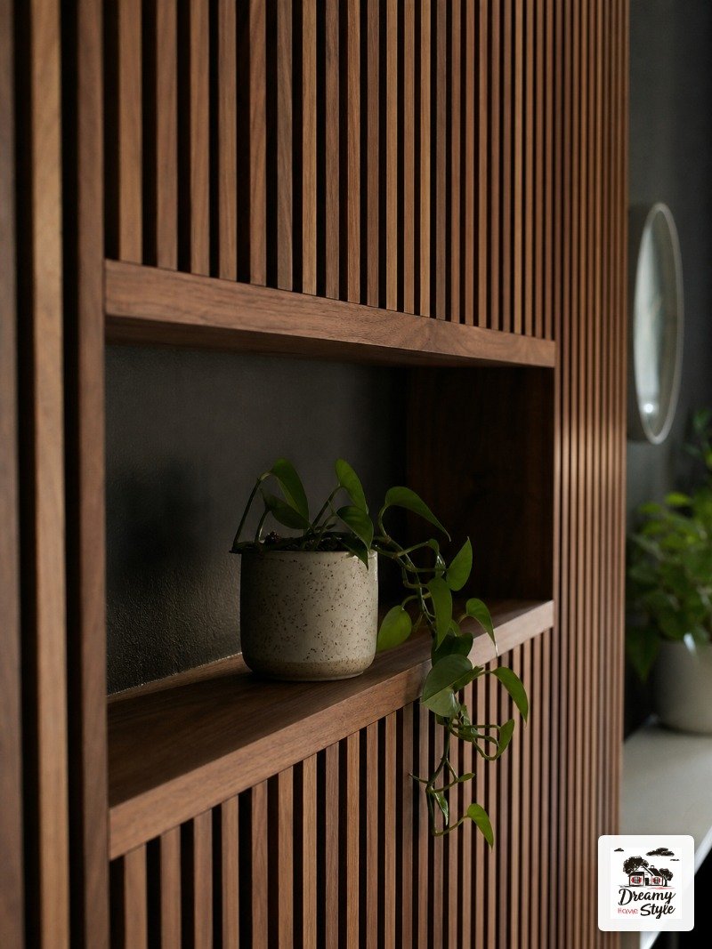 Building the Plant Shelves Into the Slats