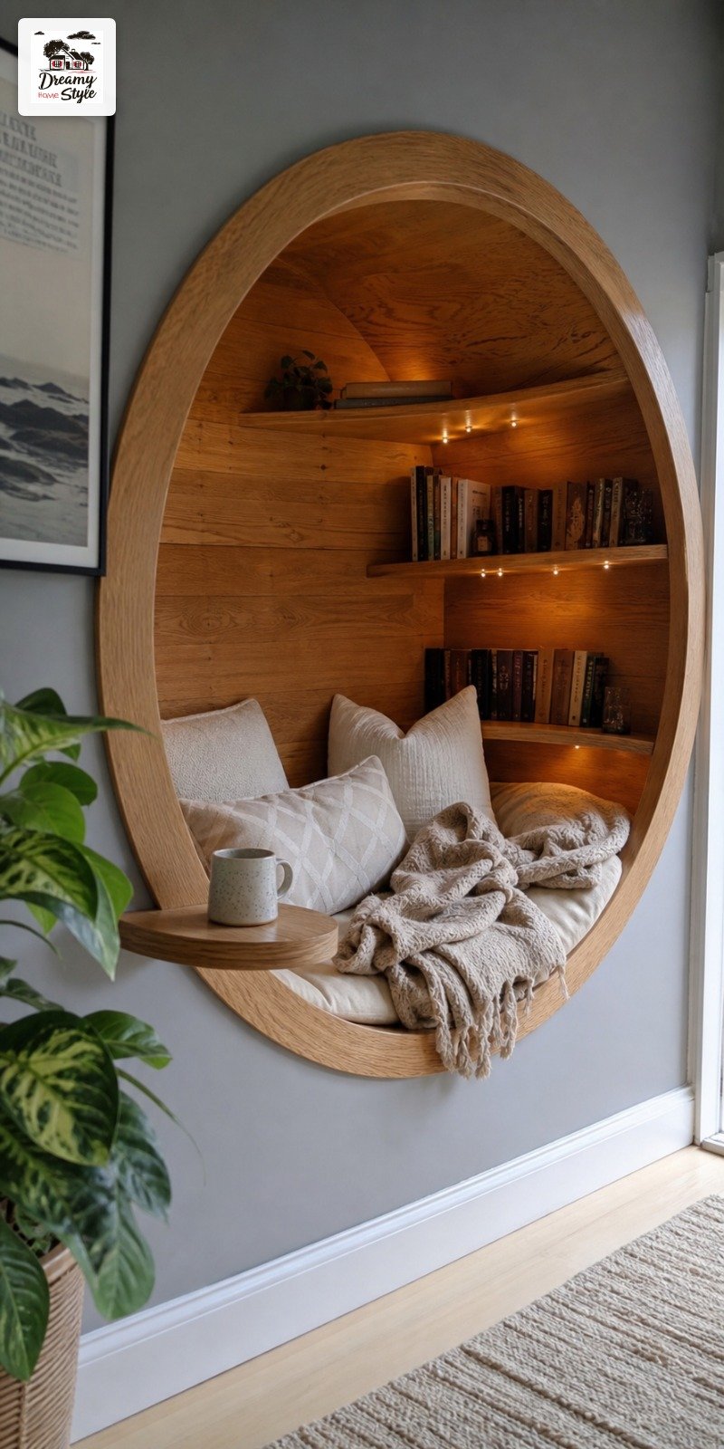 Add a Tiny Shelf at Sitting Height