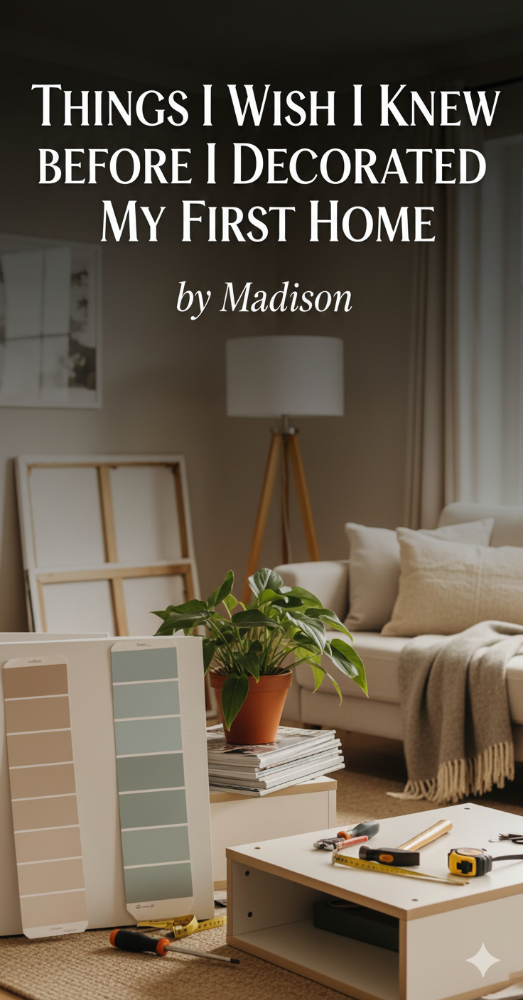 Things I Wish I Knew Before I Decorated My First Home — book cover