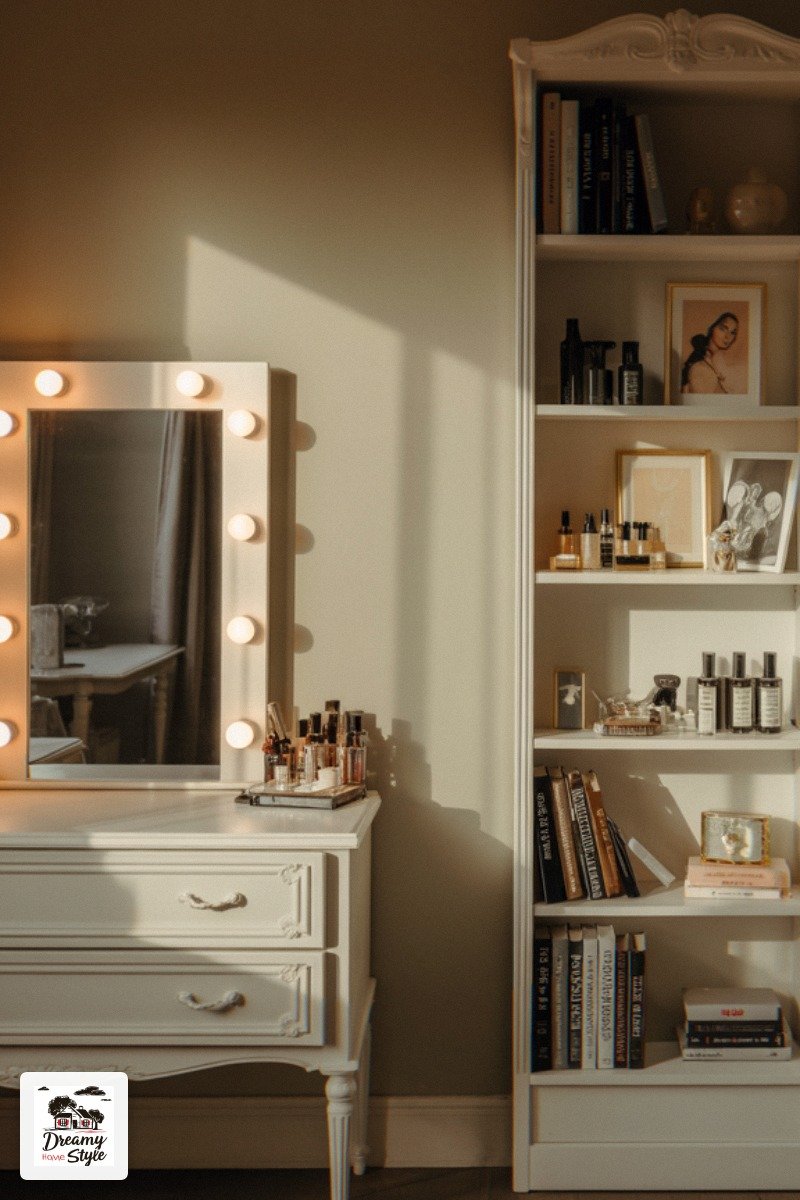 That One Painted Panel Behind the Vanity Is Worth More Than Any Mirror You'll Buy