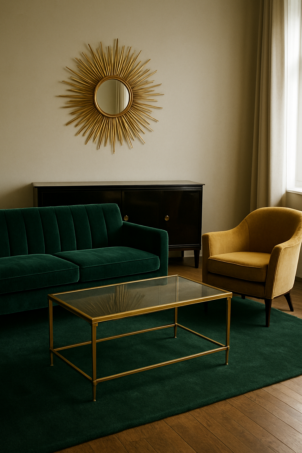 Art Deco Lounge Layout — a furnished plan to start from