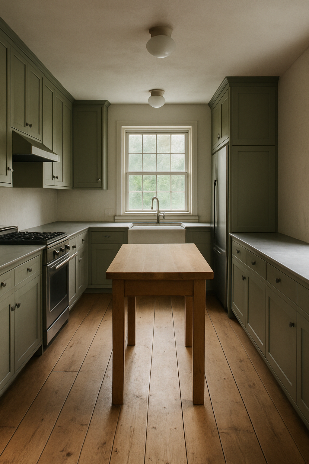 Farmhouse Kitchen Layout — a furnished plan to start from