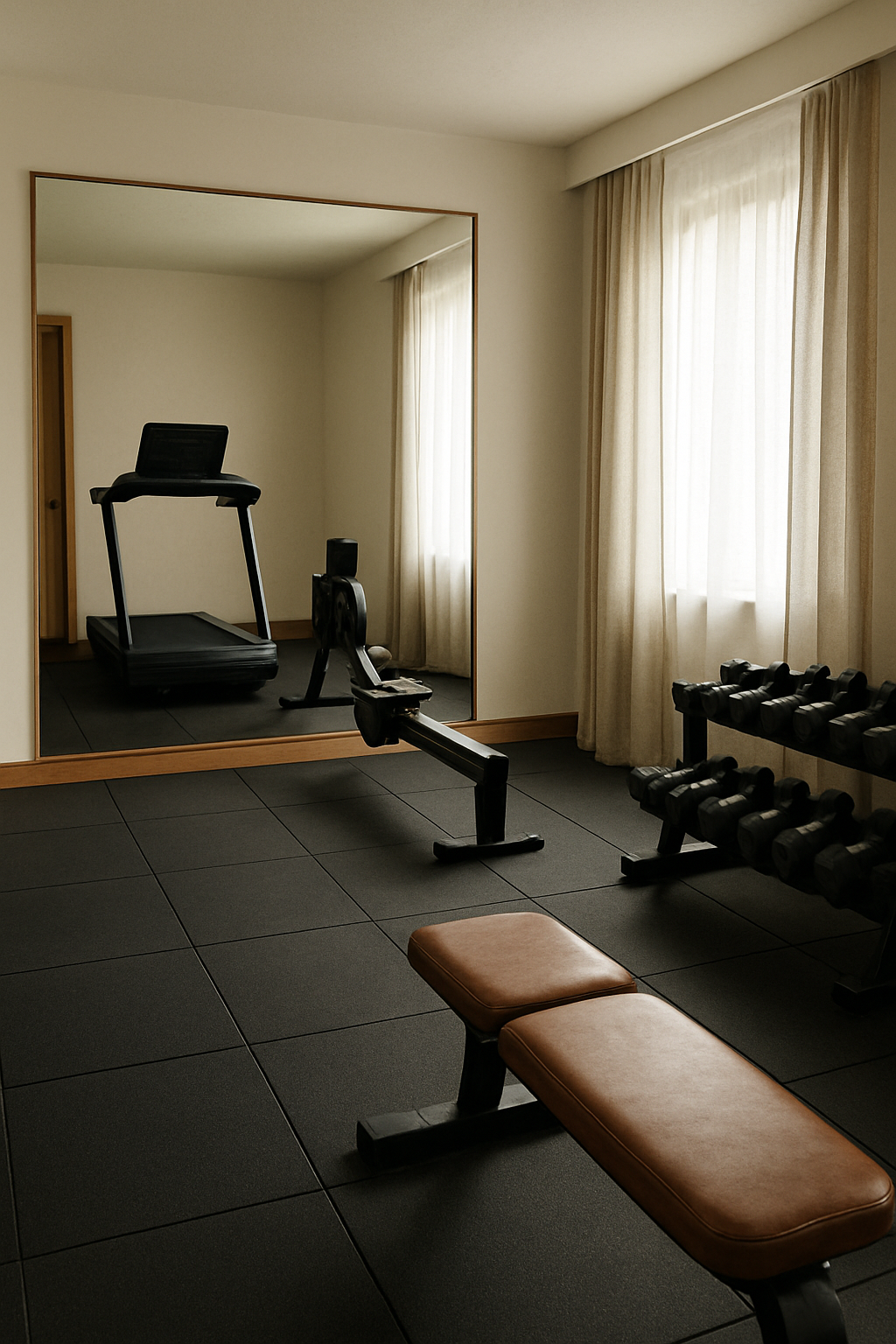 Home Gym Layout — a furnished plan to start from