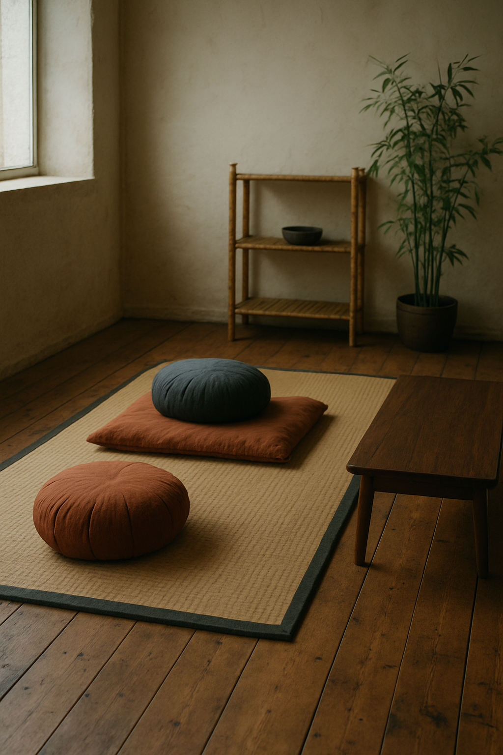 Meditation Room Layout — a furnished plan to start from