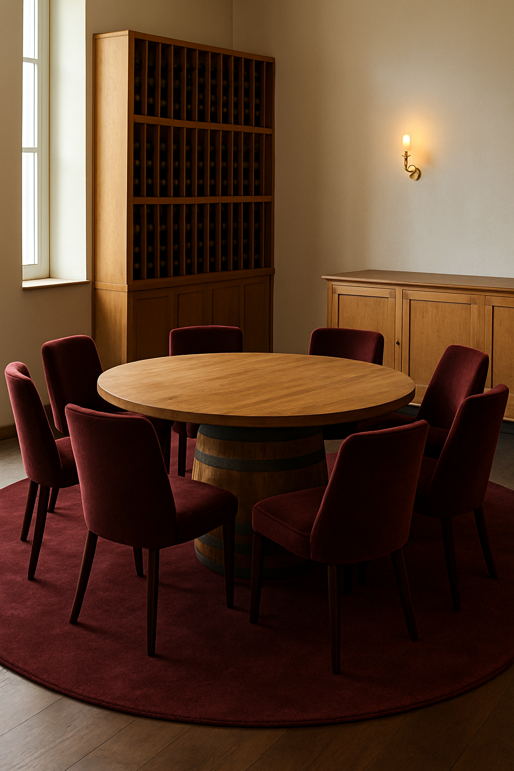 Wine Tasting Room Layout — a furnished plan to start from