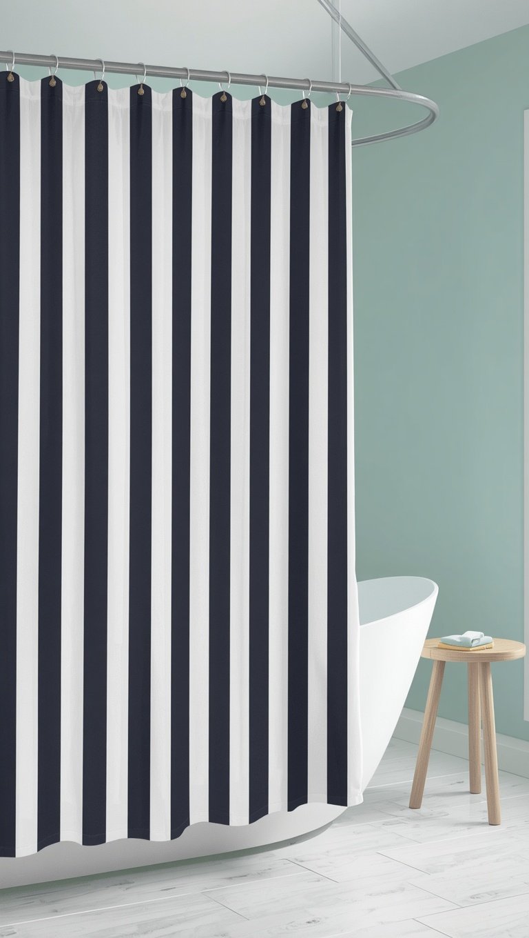 Shower Curtain Ideas That Make a Small Bath Feel Designed