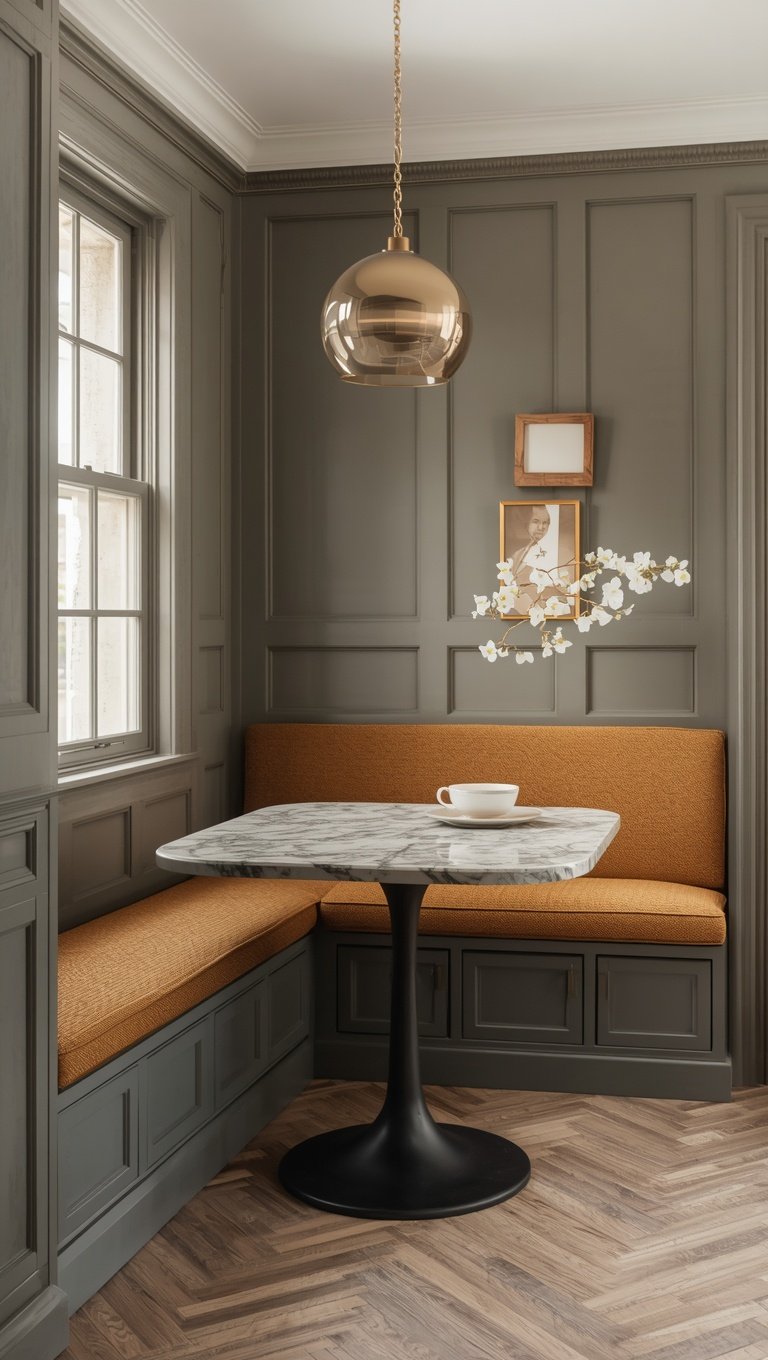 Built In Banquettes That Seat More People in Less Room