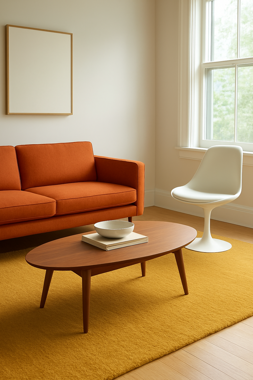 Rug Size Follows the Legs, Not the Sofa