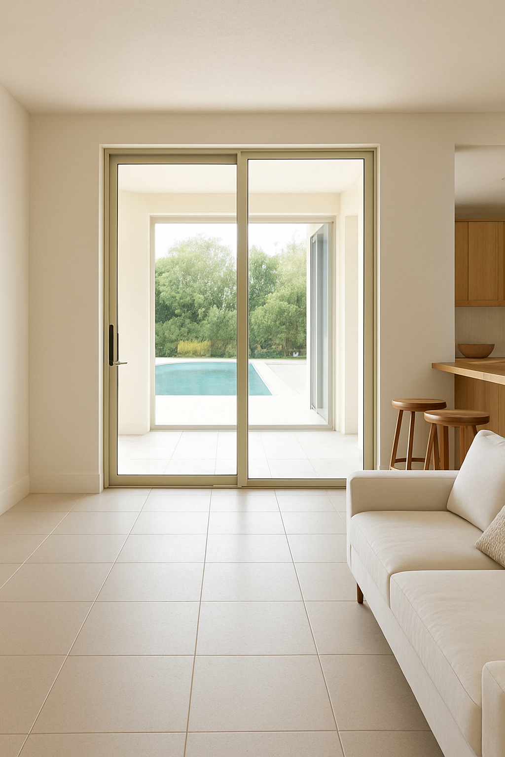 Sliding Glass Beats a Swinging Door
