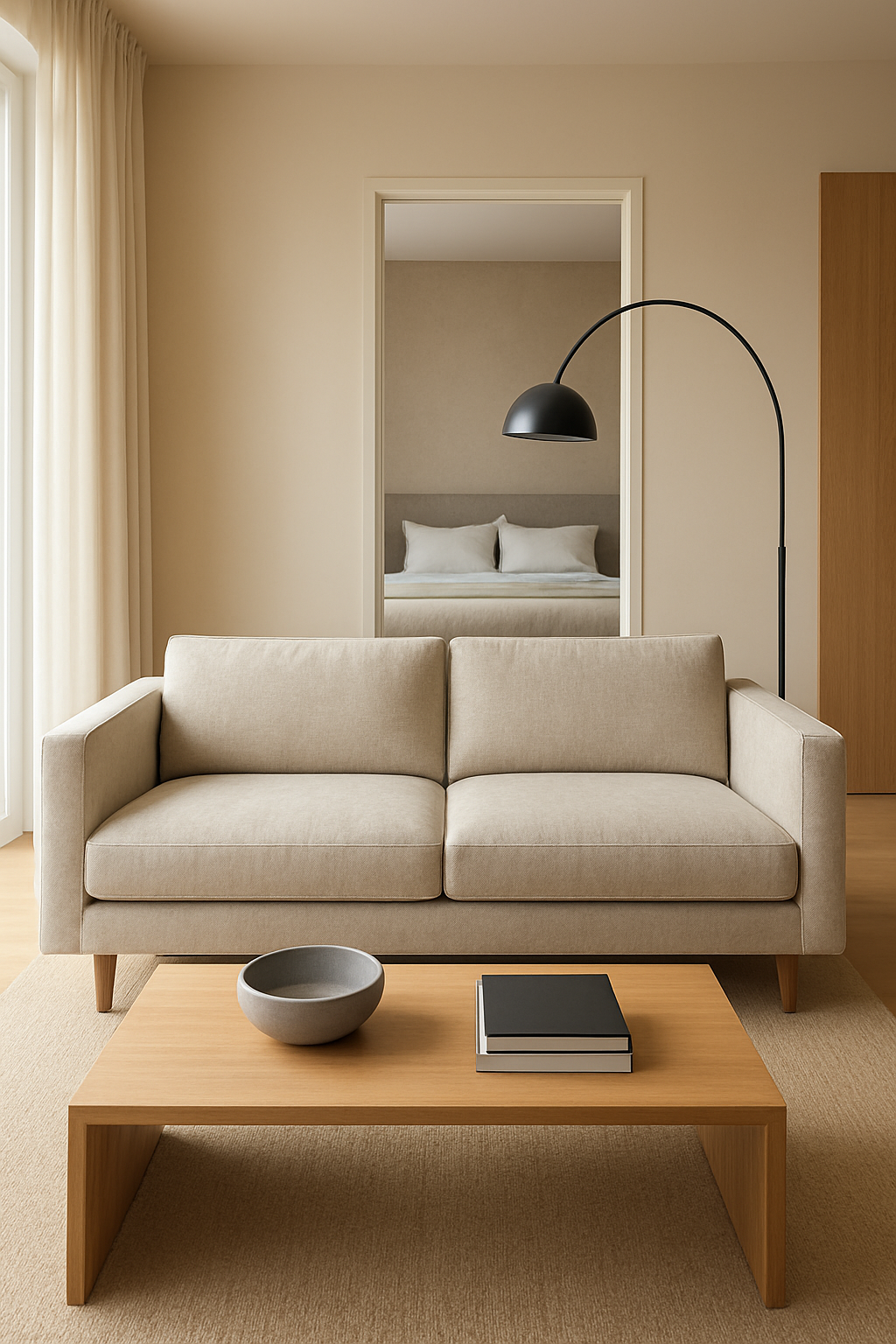 Let the Sofa's Back Do the Wall's Job